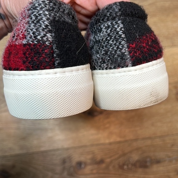 Joshua Sanders Plaid Slip On Sneakers Size 37/7 - Picture 5 of 7